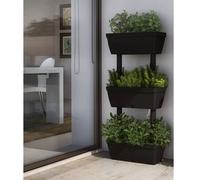 Fioriere da Giardino 6 pz 100 cm Antracite