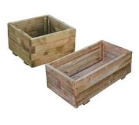 FIORIERA LASA IN LEGNO DI PINO IMPREGNATO 40X40