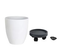 Fioriere in plastica con drenaggio e tappetino in rete per piante da giardino es