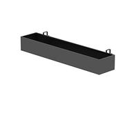 Fioriere per finestre, fioriere da ringhio con gancio, fioriere balcone Ringratura, per broncio di broncio di binascia per finestre sul ponte finestra