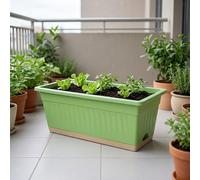 Fioriere rettangolari per balcone, vasi per la coltivazione di ortaggi,