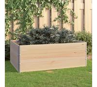 Fioriere Rialzate 3 pz 100x150 cm in Legno Massello di Pino - Stackable Raised Garden Beds for Flowers Vegetables, Foldable Outdoor Planters with Zinc Corners, DIY Balcony Weatherproof Pine Wood