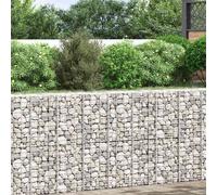 Fioriere Rialzate a Gabbione 3 pz 30x30x100 cm in Ferro