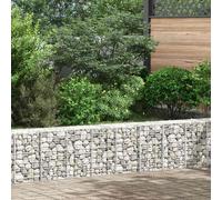 Fioriere Rialzate a Gabbione 3 pz 30x30x50 cm in Ferro