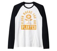 Fiorisci Dove Sei piantato Maglia con Maniche Raglan