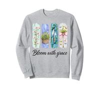 Fioritura con Grazia Pastello Giardino Fiori Arte Felpa