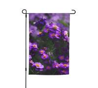 Fioritura Fiori Viola Stampa Giardino Cortile Vacanze Festa Matrimonio Decorazione Esterna Portico Casa Fattoria Stagionale Outdoor Bandiera