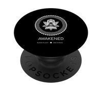 Fioritura risvegliata nella luce Risveglia in pace (grafica Boho Mandala) PopSockets PopGrip Adesivo