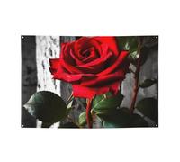 Fioritura Rosa Rossa Banner Decorazione Del Partito Sfondo Bandiera Festa di Compleanno Fotografia Sfondo Decorazione Banner e Segnali Decorazione Della Parete Bandiere Forniture Per Feste Bomboniere