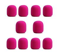 Fiorky 10 Pezzi Cofortura in Schiuma for Microfono for Cuffie, Studio Professionale forabrezza Scudo Protettivo for Microfono in Schiuma for Microfono Spugna for KTV DJ Tappo for Microfono