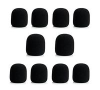 Fiorky 10 Pezzi Copertura in Schiuma per Microfono per Cuffie, Studio Professionale forabrezza Scudo Protettivo per Microfono in Schiuma per Microfono Spugna per KTV DJ Tappo per Microfono