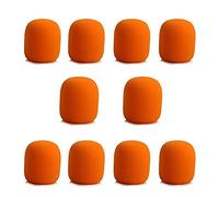 Fiorky 10 Pezzi Copertura in Schiuma per Microfono per Cuffie, Studio Professionale forabrezza Scudo Protettivo per Microfono in Schiuma per Microfono Spugna per KTV DJ Tappo per Microfono