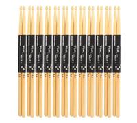 Fiorky 12 Paia Bacchette 7A/5A Bacchette Professionali in Legno di Acero Impugnatura Comoda for Parti di Strumenti Musicali for Principianti (Stile B)