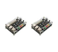 Fiorky 2 pz 24 Pin Adattatore di Alimentazione Modulo Connettore Manopola di Tensione Regolabile Scheda di Trasferimento di Potenza 6 Porte USB 2.0 Supporta QC2.0 QC3.0