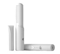 Fiorky 2023 Nuovo Mini da eseguire Spazzola for lisciare portatile ricaricabile tramite USB Spazzola for capelli senza fili antiscottatura Spazzola for capelli 2 in 1 Bigodino e piastra for