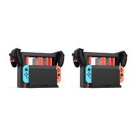 Fiorky 2pcs for Switch 2 for Joycon Charger Game Storage Tower Multifunzionale Stazione Organizzatore della stazione di ricarica for Switch OLED for Switch