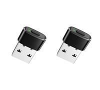 Fiorky 2PCS Mini Mouse Simulatore di Movimento Pulsante ON/Off USB Spostamento Automatico Cursore Shaker Non Rilevabile Mantiene Sveglio for Computer