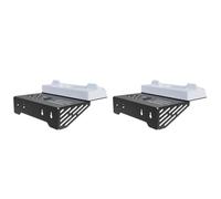 Fiorky 2Set Supporto Galleggiante for Scaffale con Stazione di Ricarica for Controller Doppio Supporto da Parete con Luce RGB con Supporto for Cuffie Supporto for Caricatore da Parete in