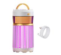 Fiorky 3 in 1 zapper con trappola a mosca luminosa a led for interno esterno (ricarica bianca) (modello di ricarica bianca)