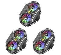 Fiorky 3 pz Clip Posteriore Semiconduttore Raffreddamento Radiatore for Telefono Cellulare Doppia Ventola Dispositivo di Raffreddamento for Telefono a Vite da 1/4 di Pollice + Porta Tipo C