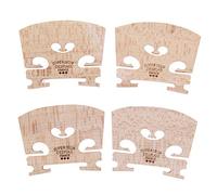 Fiorky 4 Pezzi Ponti per Violino, Ponte per Violino Professionale in Legno di Acero Ponti di Supporto per Corde per Arco per forti di Strumenti Musicali di Dimensioni 4/4 forti di Violino