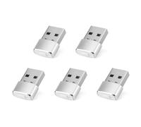Fiorky 5 Pezzi Mouse Jiggler USB Mouse Mover Non Rilevabile con Pulsante Interruttore, Mini Mouse Jiggler Plug and Play Mantiene Sveglio Indicatore Luminoso for Laptop Desktop Mantieni il