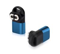 Fiorky Adattatore USB C magnetico Convertitore caricabatterie con flessione di 90 gradi con foro for cordino for AfterShokz Aeropex AS800/AS803 (Blu)