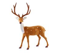 Fiorky Alce di Natale, Decorazioni di Alce di Natale Simulazione Renna di Peluche Porta gioiose festività Atmosfera Decorazioni da tavola Giocattoli di Cervi di Natale Adorabile Statua for
