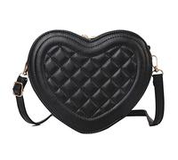Fiorky Borsa a tracolla da donna Borsa a tracolla a forma di cuore Borsa a tracolla piccola in pelle PU