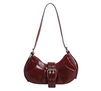Fiorky Borsa a Tracolla da Donna, Borsa Hobo in Pelle, Borsa a Tracolla in PU con Tracolla Regolabile for Donna Piccola Pochette con Fibbia Borsa a Tracolla Pieghettata Sotto Le Ascelle for