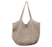 Fiorky Borsa a Tracolla Estetica All'Uncinetto da Spiaggia Estiva - Maglia Lavorata di Grande Capacità per Donna Quotidiana