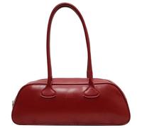 Fiorky Borsa a tracolla moda donna Borsa a tracolla alla moda in pelle PU di capacità Borsa a tracolla elegante tinta unita Borsa a tracolla singola (Rosso)