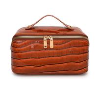 Fiorky Borsa for il trucco Borsa for il trucco da viaggio Borsa for cosmetici impermeabile Borsa for cosmetici portatile Borsa for cosmetici semplice in pelle PU Borsa for cosmetici Borsa
