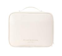 Fiorky Borsa for trucco da viaggio, Borsa for cosmetici Custodia for organizer for trucco, Borsa for trucco da viaggio multiscomparto Borsa for lavaggio grande in pelle PU portatile Borsa di