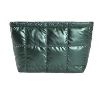 Fiorky Borsa for Trucco in Cotone, Borsa for Trucco Trapuntata Imbottita Borsa for Trucco di Grande Capacità Borsa for Cosmetici da Donna Borsa for Trucco Puffer in Tinta Unita Borsa for