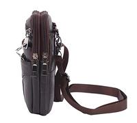 Fiorky Borsa laterale da uomo Borsa a tracolla Sport all'aria aperta Escursionismo Marsupio Borsa a tracolla elegante Borsa a tracolla semplice in pelle impermeabile Marsupio vintage leggero
