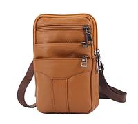 Fiorky Borsa laterale da uomo Borsa a tracolla Sport all'aria aperta Escursionismo Marsupio Borsa a tracolla elegante Borsa a tracolla semplice in pelle impermeabile Marsupio vintage leggero