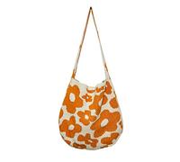 Fiorky Borsa lavorata a maglia alla moda Borsa a tracolla forsonalizzata for fiori for il tempo libero Fiore Borsa femminile semplice Grande capacità for lo shopping