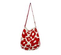 Fiorky Borsa lavorata a maglia alla moda Borsa a tracolla forsonalizzata for fiori for il tempo libero Fiore Borsa femminile semplice Grande capacità for lo shopping