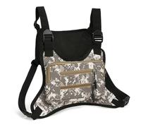 Fiorky Borsa pettorale sportiva for uomo, Zaino sportivo Tracolla regolabile Borsa pettorale streetwear Gilet da viaggio impermeabile Zaino Borsa pettorale da viaggio for corsa,escursionismo