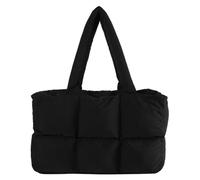 Fiorky Borsa tote imbottita da donna, Borsa tote grande trapuntata Borsa tote leggera e gonfia Borsa tote estetica trapuntata tinta unita Borsa tote morbida nuvola for lavoro Viaggi Palestra