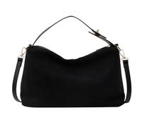 Fiorky Borsa Tote in Pelle Scamosciata, Borsa a Tracolla da Donna in Pelle Scamosciata Borsa Hobo con Tracolla Regolabile con Tasca Interna Borsa a Mano Borsa Cerniera Pochette Borsa Hobo
