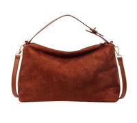 Fiorky Borsa Tote in Pelle Scamosciata, Borsa a Tracolla da Donna in Pelle Scamosciata Borsa Hobo con Tracolla Regolabile con Tasca Interna Borsa a Mano Borsa Cerniera Pochette Borsa Hobo