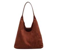 Fiorky Borsa Tote in Pelle Scamosciata da Donna, Borsa a Tracolla da Donna in Pelle Scamosciata Borsa a Tracolla Singola retrò Borsa da Pendolarismo Elegante di Grande Capacità Borsa Hobo