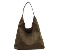 Fiorky Borsa Tote in Pelle Scamosciata da Donna, Borsa a Tracolla da Donna in Pelle Scamosciata Borsa a Tracolla Singola retrò Borsa da Pendolarismo Elegante di Grande Capacità Borsa Hobo