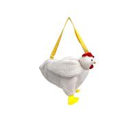 Fiorky Borse a tracolla da donna con gallina a forma di gallina, borsa a tracolla a tracolla in peluche a forma di gallina casual Borsa da donna a forma di cartone animato