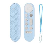 Fiorky Custodia for telecomando in silicone Custodia protettiva antiscivolo con cordino Custodia protettiva for controller Skin TV Custodia for telecomando for Google TV Streamer 4K Remote