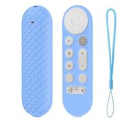 Fiorky Custodia for telecomando in silicone Custodia protettiva antiscivolo con cordino Custodia protettiva for controller Skin TV Custodia for telecomando for Google TV Streamer 4K Remote