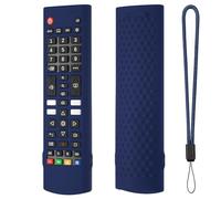 Fiorky Custodia for telecomando in silicone for telecomando LG TV AKB75095307 AKB76040302 con cordino Custodia in silicone protettiva Custodia protettiva for controller Pelle Antiscivolo