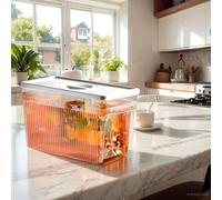 Fiorky Distributore di Bevande da 3 Litri Dispenser di Latte Dispenser di Acqua for Frigo con Rubinetto Dispenser di Bevande Contenitore di Succo con Filtro Dispenser di Limonata in Plastica